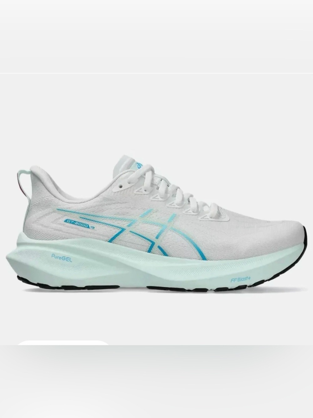 ASICS Gt-2000 13 Running Shoes. White/Soothing Sea. 9.5
